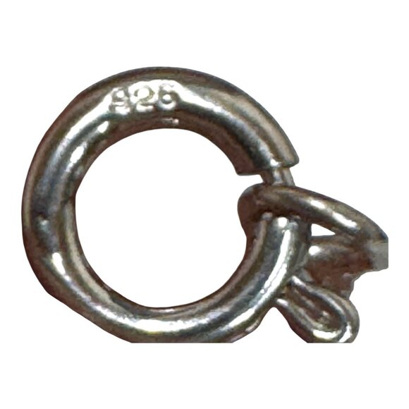 Spring Pink Sapphire & CZ Butterfly Pendant Necklace 925 Sterling Silver 18" - Picture 4 of 10